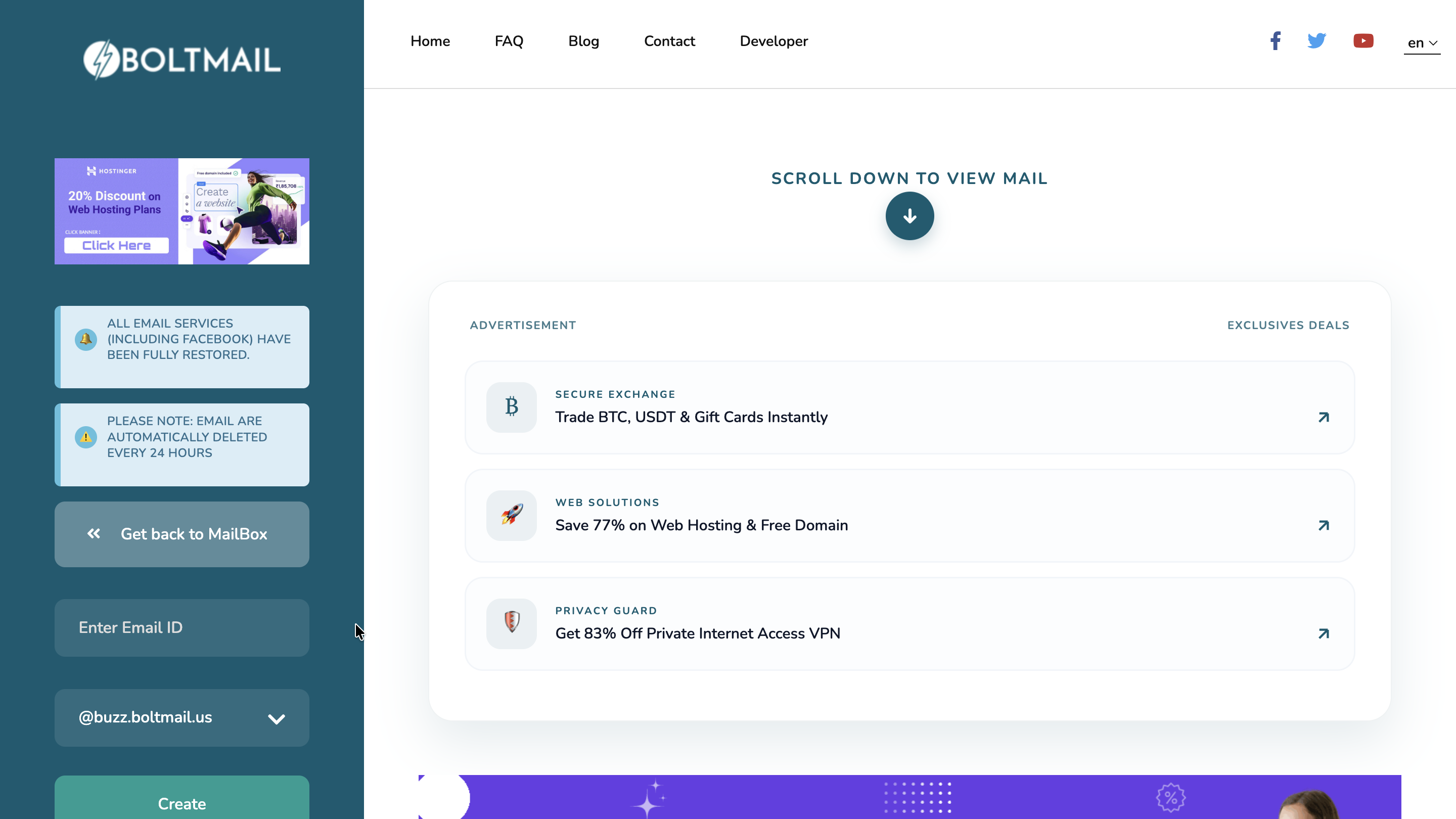 BoltMail Application