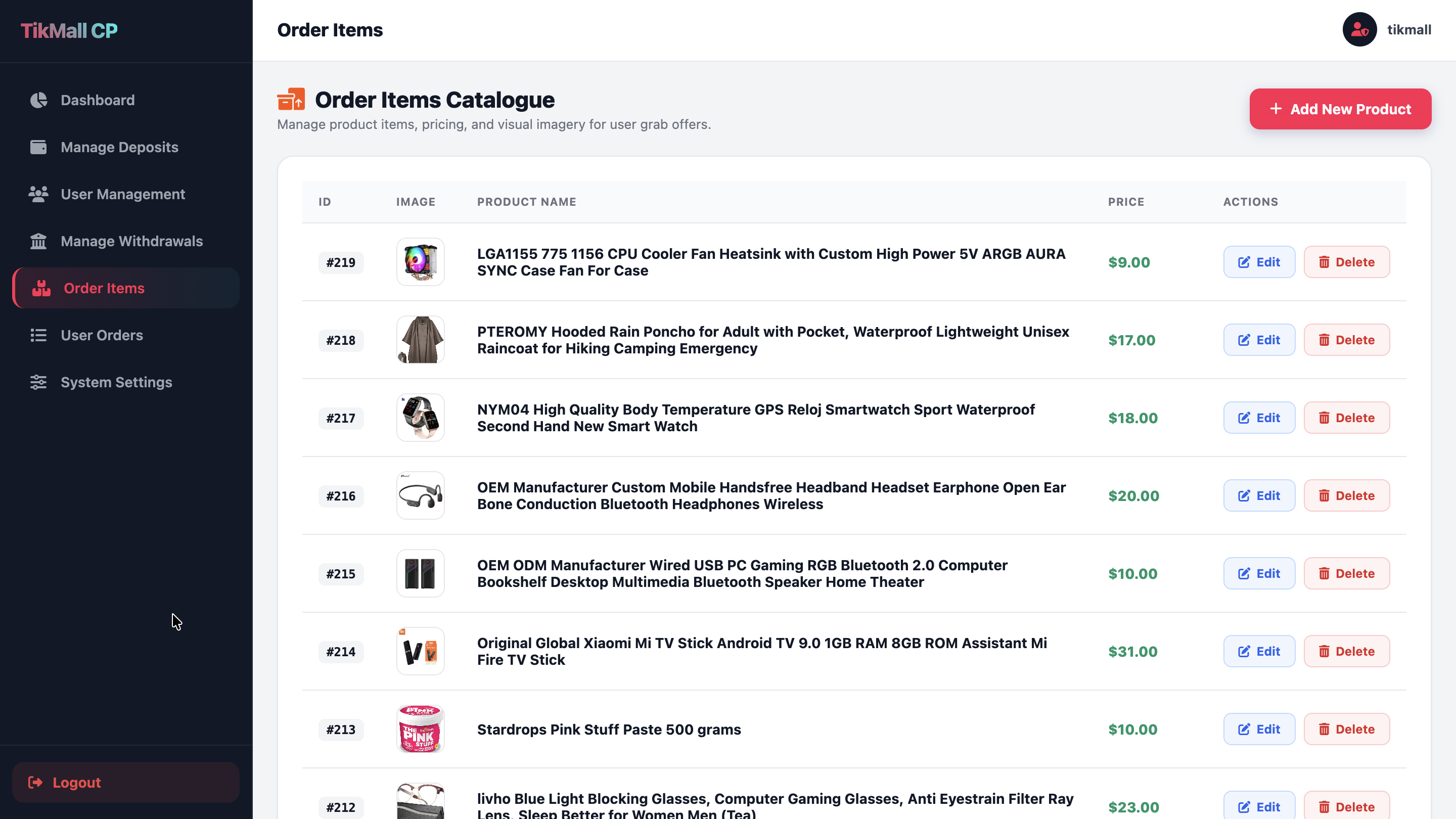 TikMall Platform